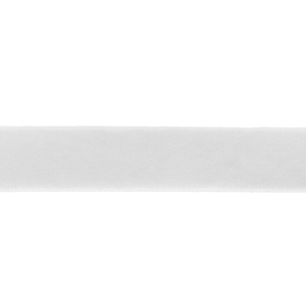white 5/8" velvet ribbon from Heit's Wholesale bulk sewing supply company