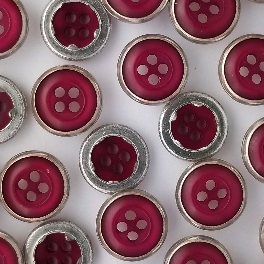 group of the wine size 20 button style gripper snaps from Heit's Wholesale bulk sewing supply company